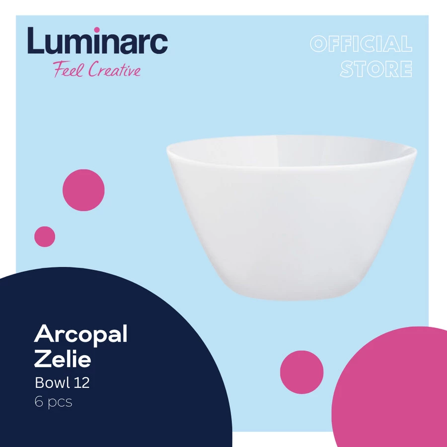 Arcopal Tempered Zelie Bowl 12 - 6pcs - 1pcs