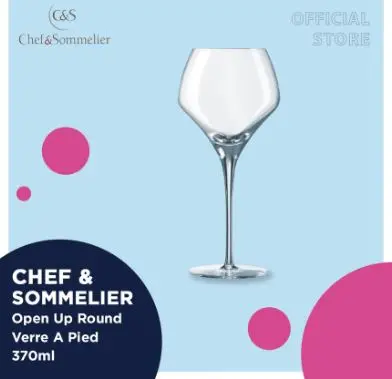 Gelas Wine Chef & Sommelier Open Up Round Verre A Pied 370ml - 6pcs