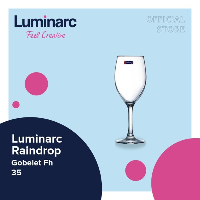 Luminarc Gelas Raindrop - Gobelet Fh 35 - Box of 6