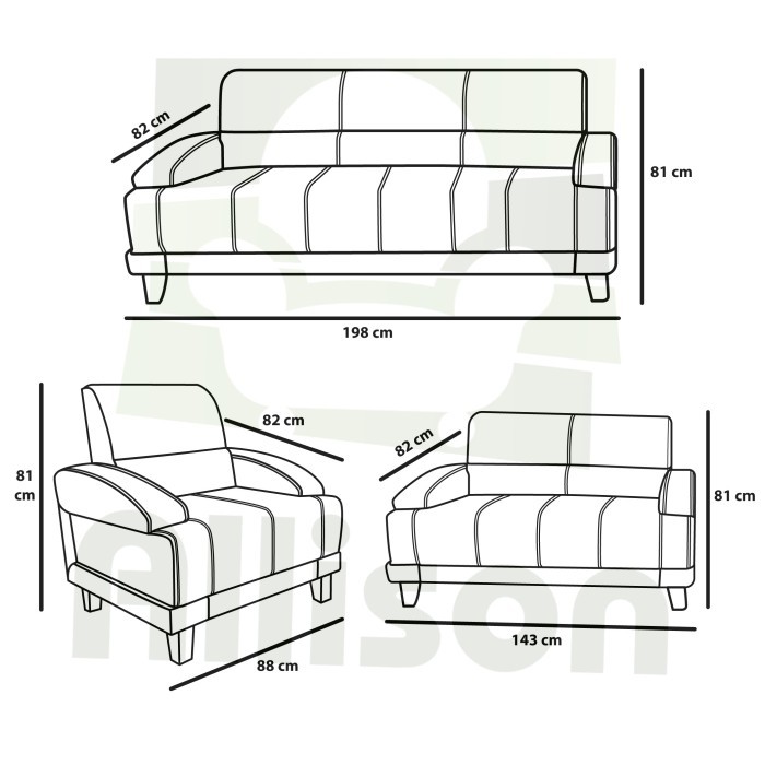 Jual Sofa Minimalis Modern Dudukan Sofa Ruang Tamu Warna Dark Brown