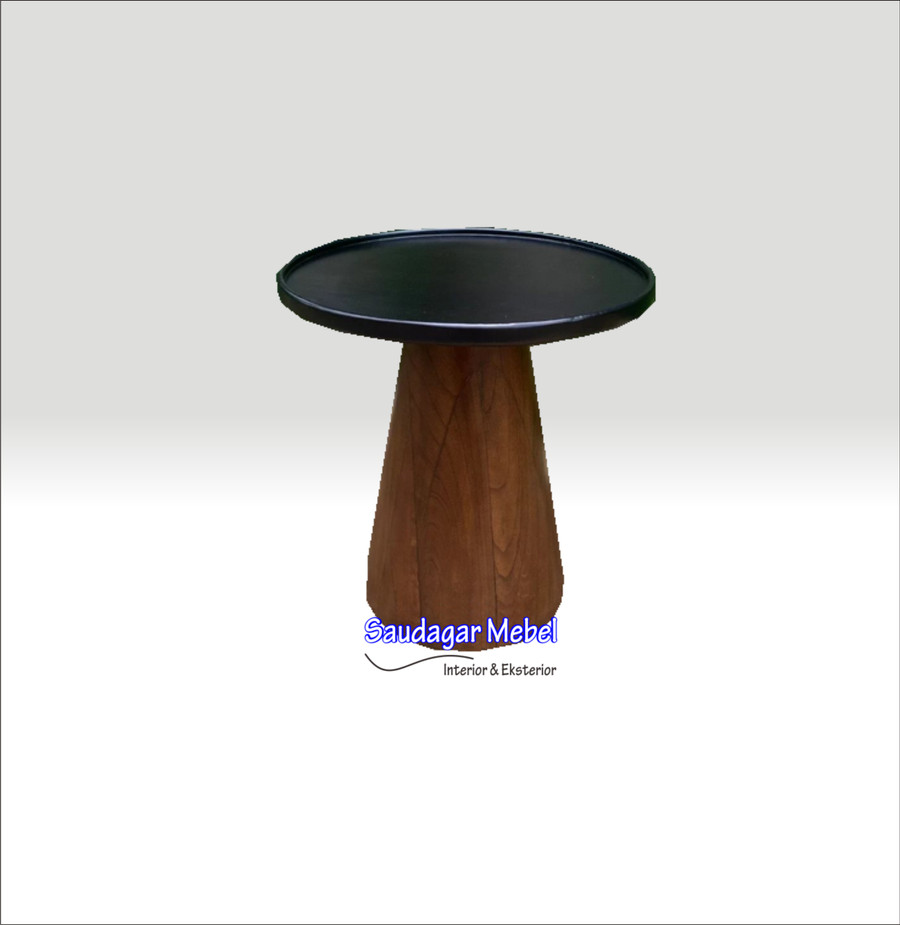 Meja Bar Jati Bulat meja Cafe Bulat Kayu Jati Terbaru