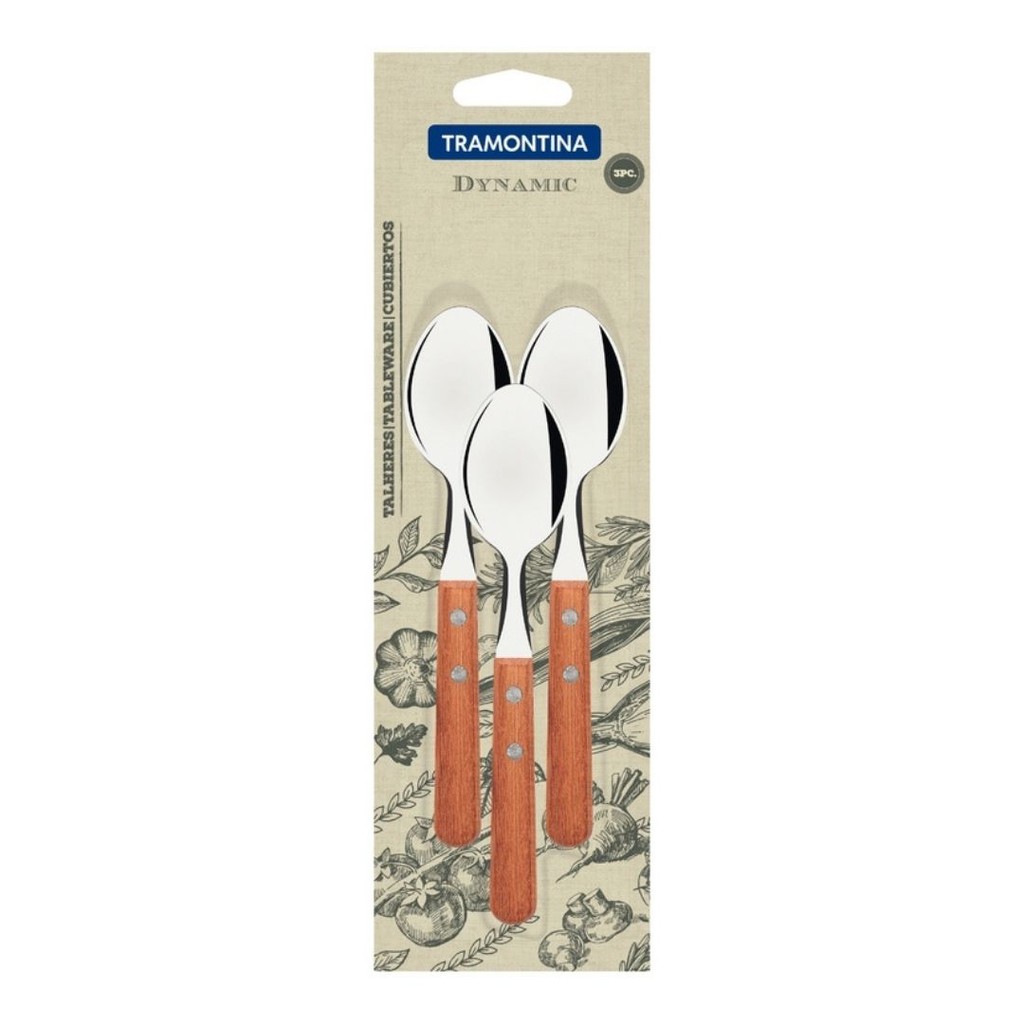 SENDOK TEH TRAMONTINA - 3 Pcs Tea Spoons Set Dynamic
