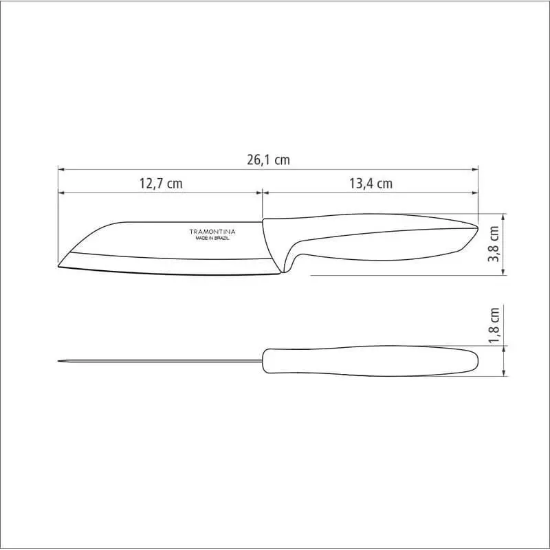 Pisau Tramontina 5Inch Kitchen Knife Plenus