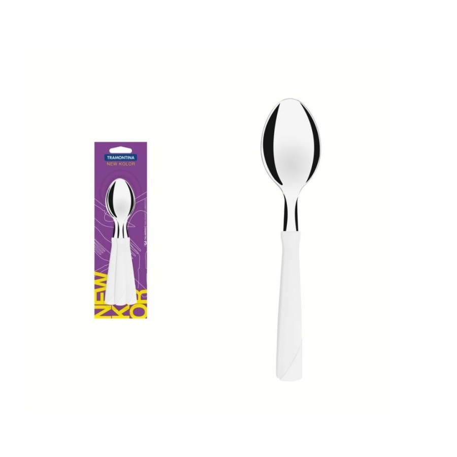 Tramontina - 3 Pcs Table Spoons New Color White