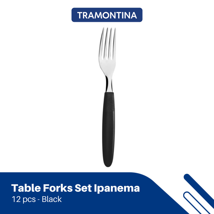 Tramontina - 12Pcs Table Forks Set Ipanema Black 23362900