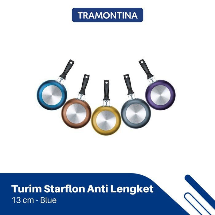 Wajan Tramontina Turim Starflon Anti Lengket 13 cm - Blue