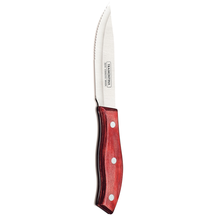 Pisau Steak Tramontina - 5 Jumbo Steak Knife Polywood Brown