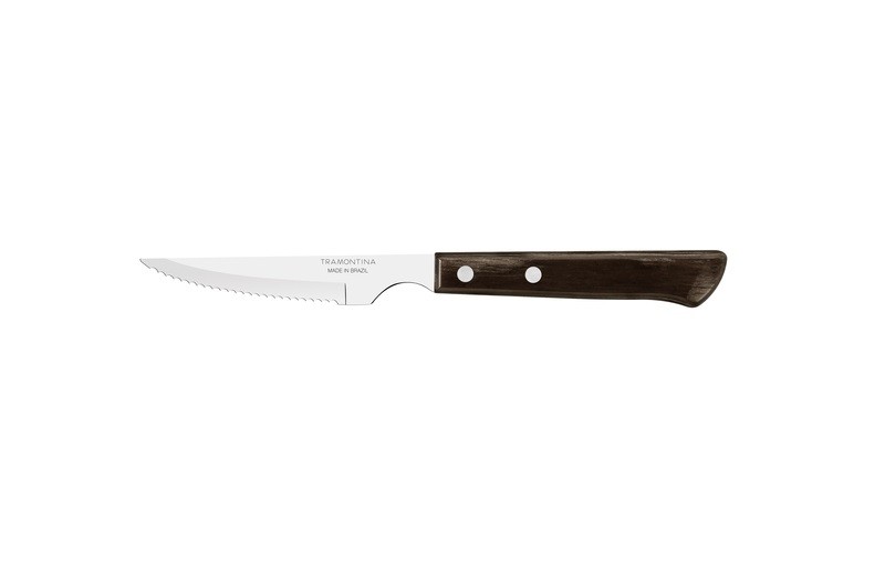 Pisau Steak 4 Inch Tramontina - Steak Knife Polywood Red