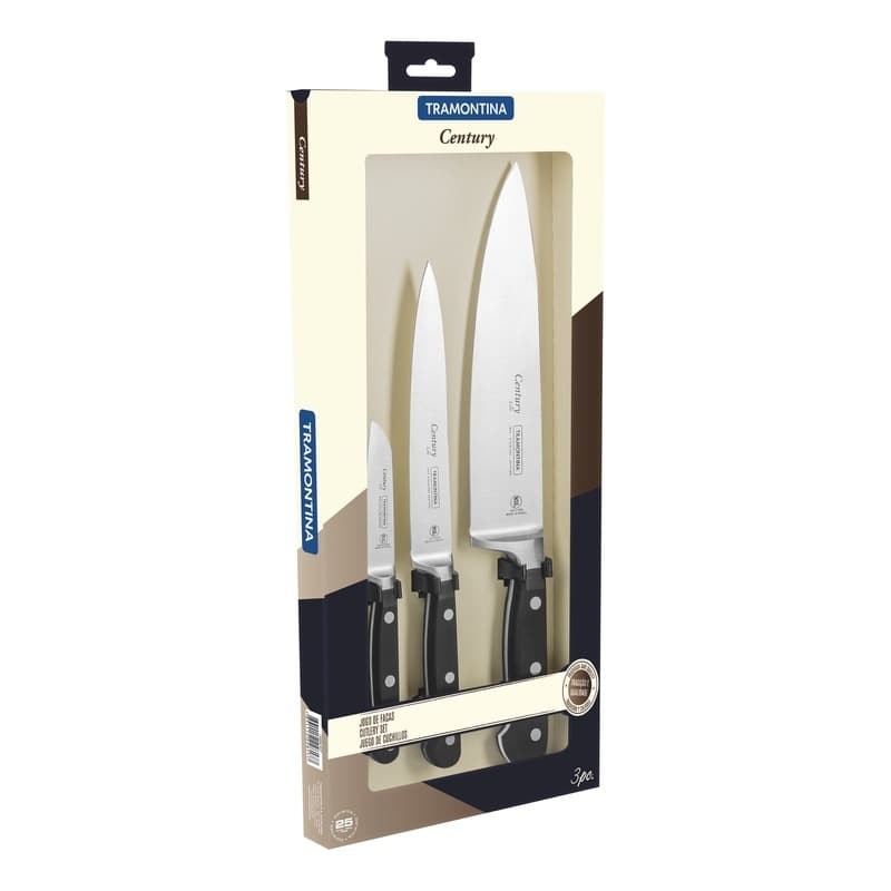 Pisau Tramontina 3 Pcs. Cutlery Set Century