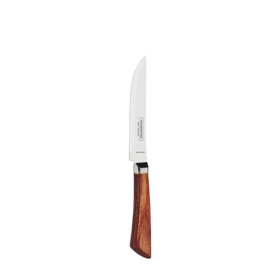 Tramontina - 5 Jumbo Knife With Serrated Edge Red