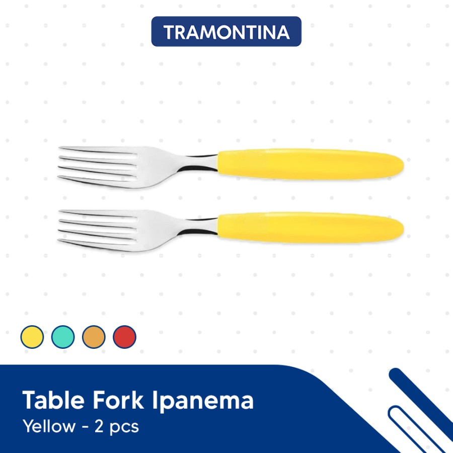 Tramontina - 2Pcs Table Forks Set Ipanema Yellow