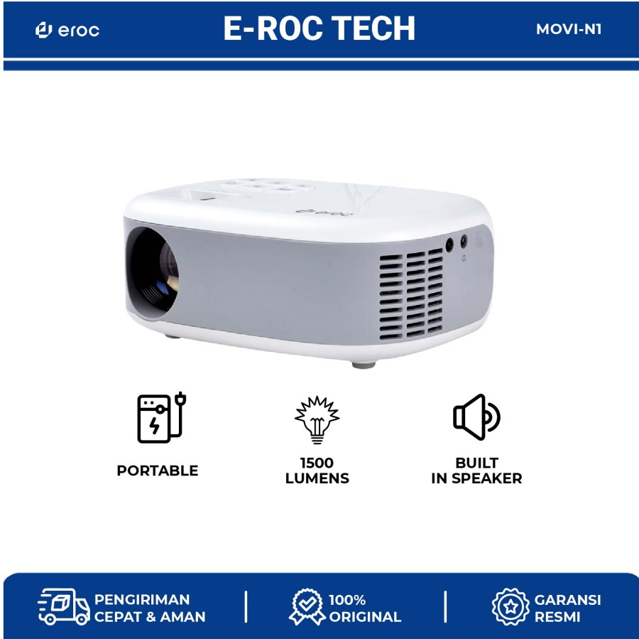 EROC Projector -Built in Speaker - LCD Display - Model MOVI N1-