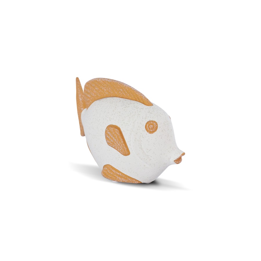 VIVERE Object Deco Fish Orange White19X6X11CM - Pajangan Meja