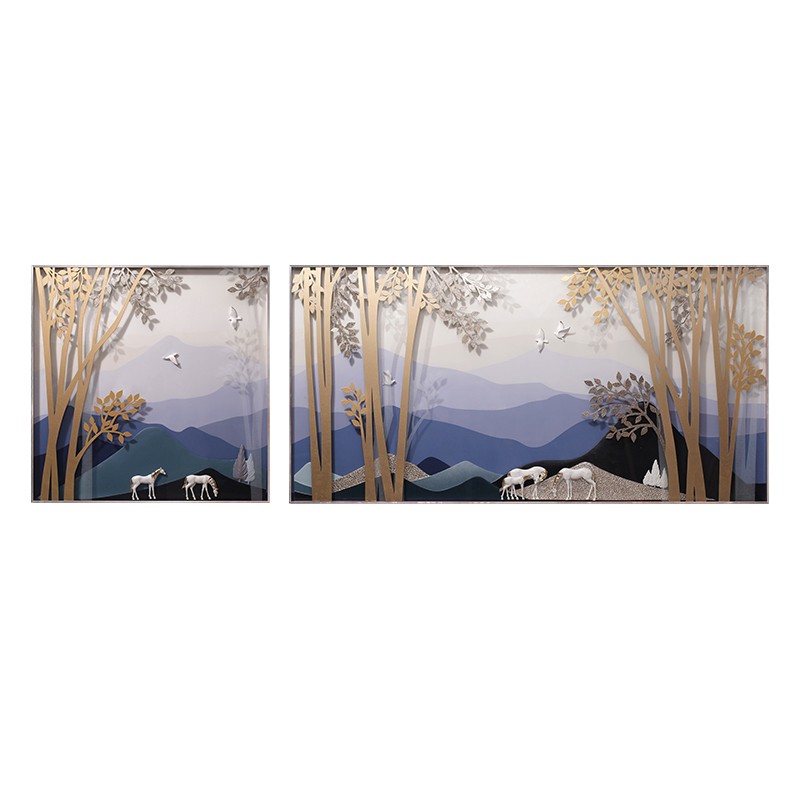 VIVERE Wall Deco Forest New Mix Color 210X70CM - Pajangan Dinding