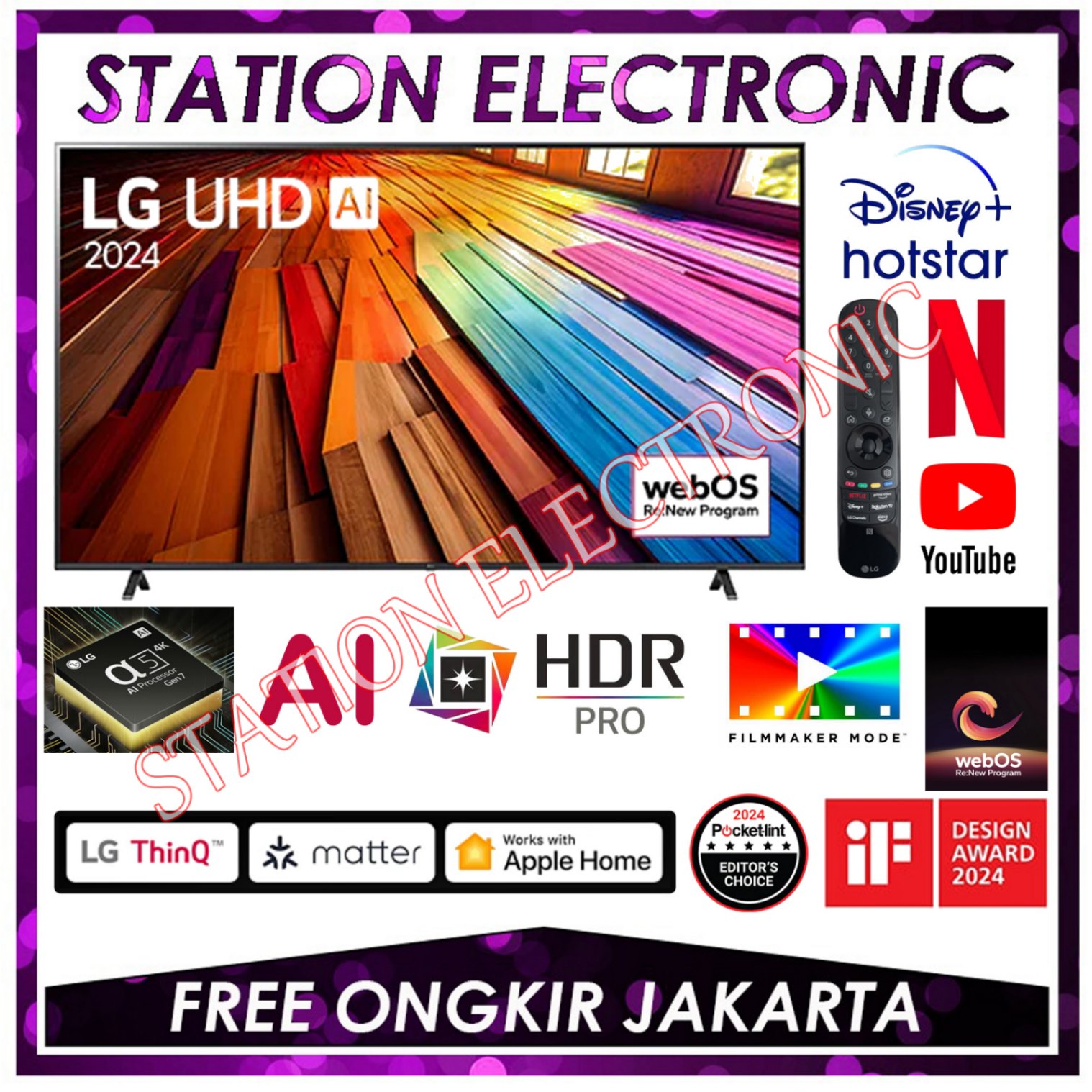 LG 86UT8050 / 86UT8050PSB 4K UHD Smart AI ThinQ TV 86 Inch