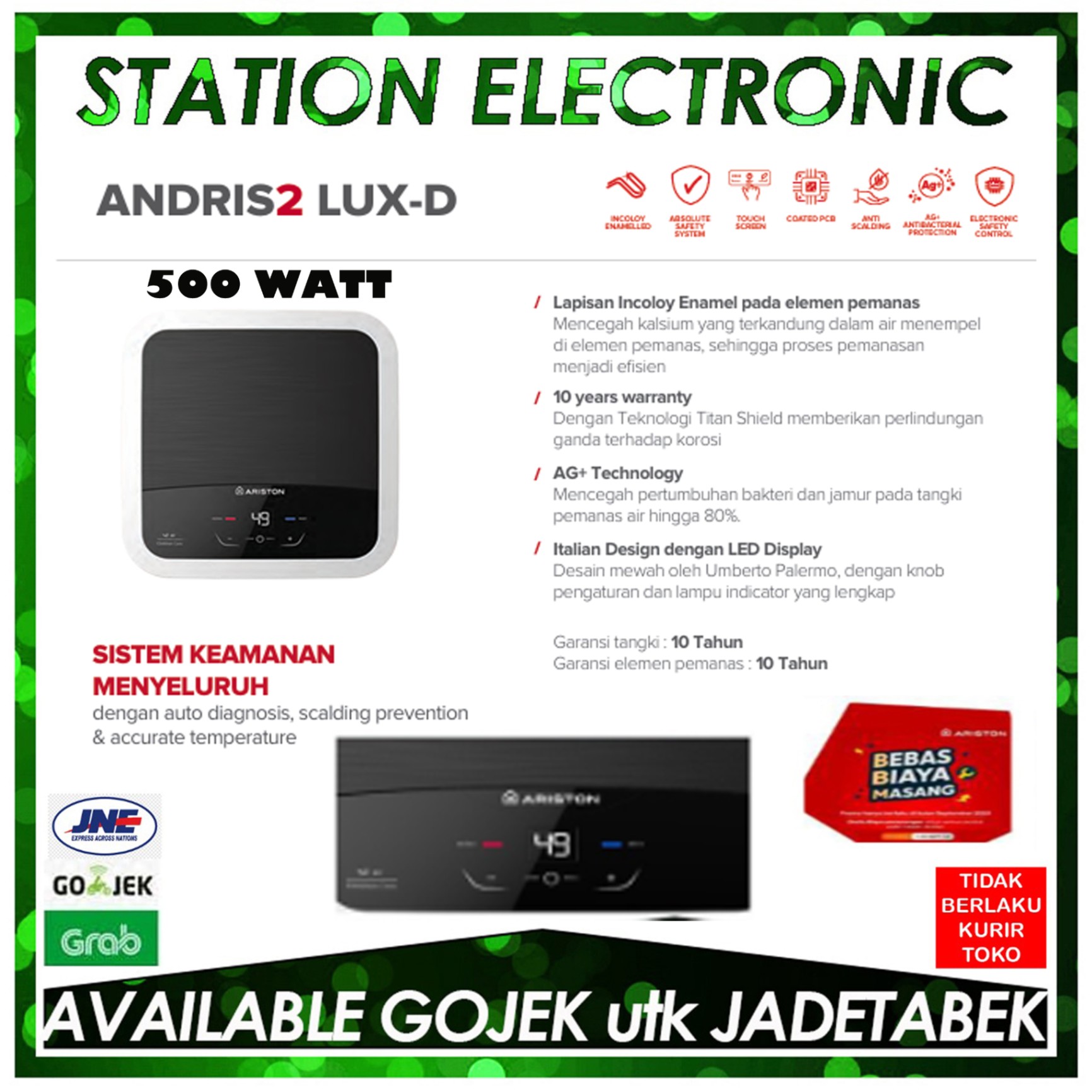 Ariston Andris Lux Water Heater Ariston 15 Liter Titanium Jual