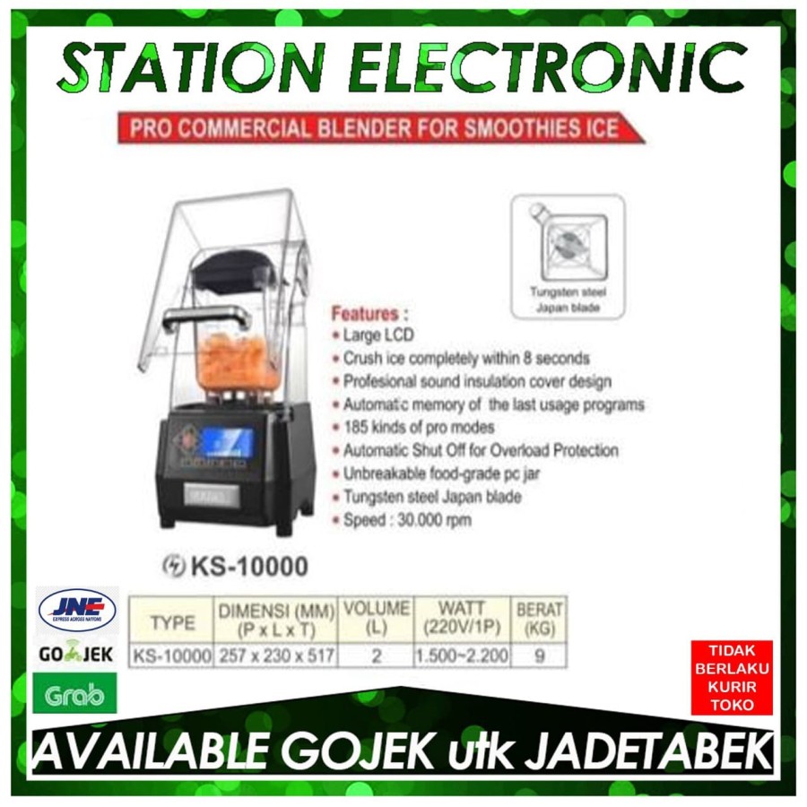 Getra GTA Commercial Heavy Duty Blender KS-10000