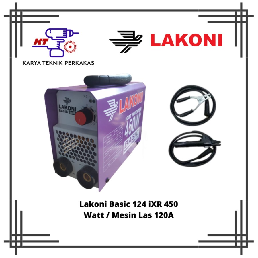 Lakoni Basic 124 iXR / Mesin Las 120A / 450 Watt