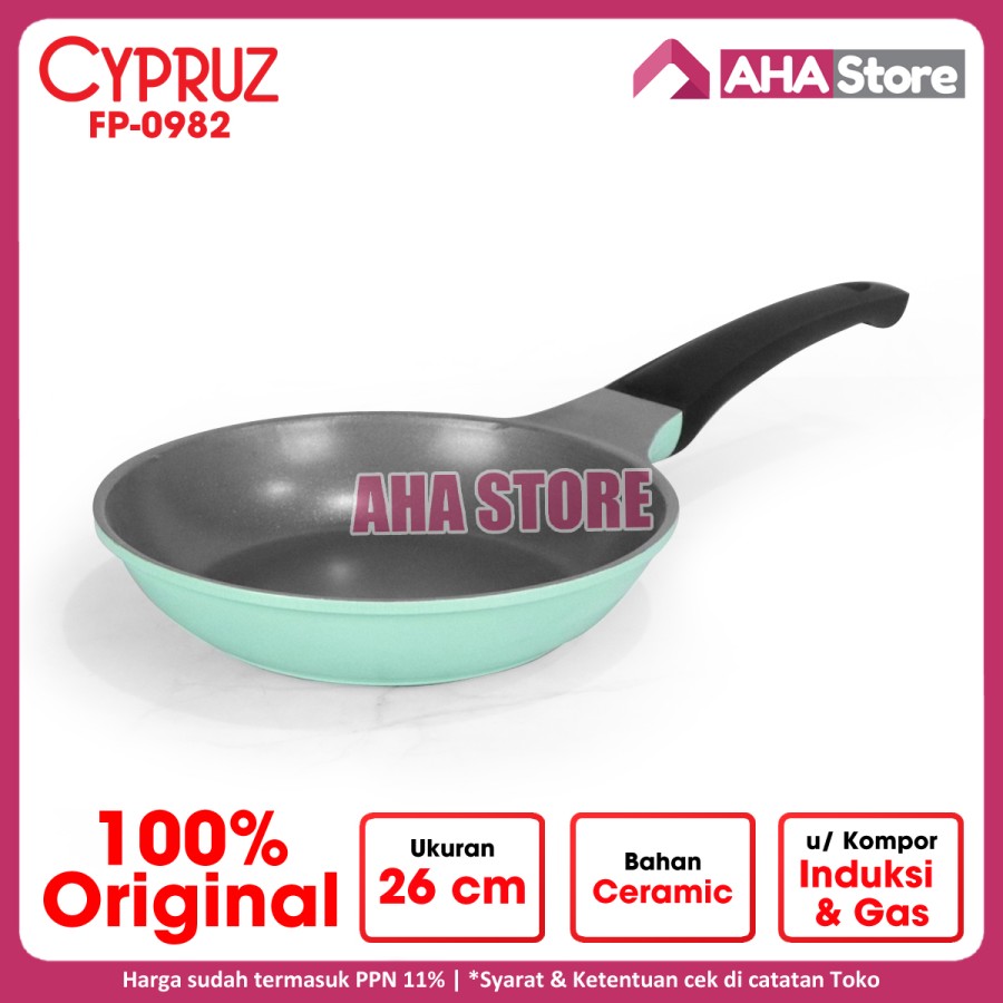 Cypruz Fry Pan Penggorengan Wajan DieCast Ceramic 26 cm FP-0982