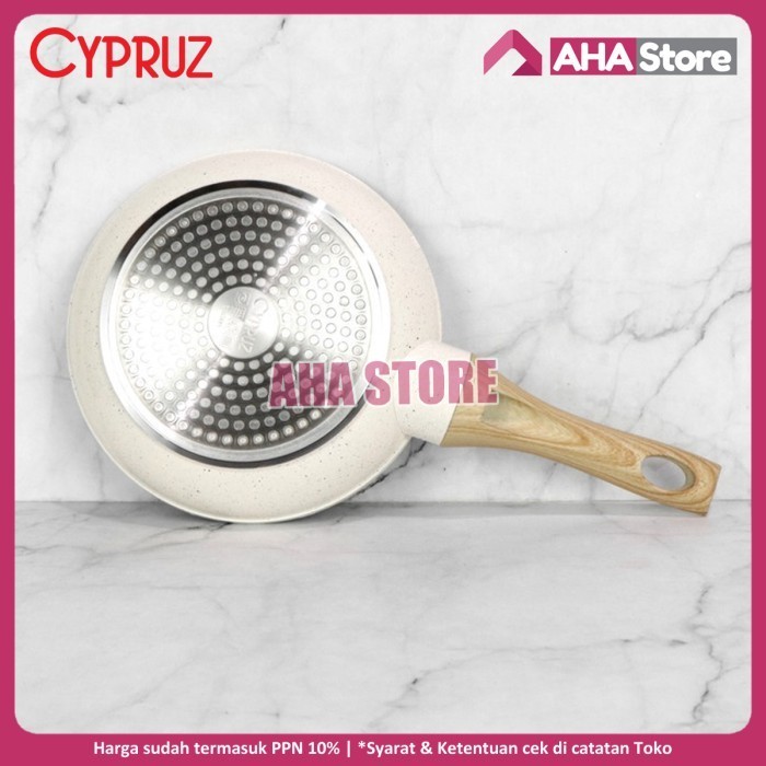 Cypruz Fry Pan Wajan Penggorengan White Granite 28 cm FP0707 FP-0707