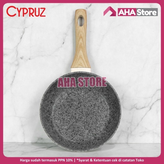 Cypruz Fry Pan Wajan Penggorengan White Granite 28 cm FP0707 FP-0707