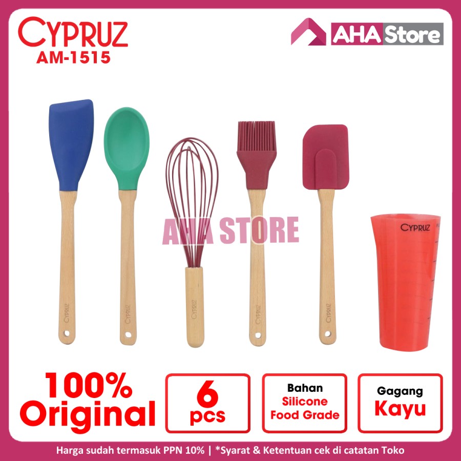 Cypruz Spatula Sutil Whisk Carolyn Utensil Set 6 pcs AM-1515 AM1515