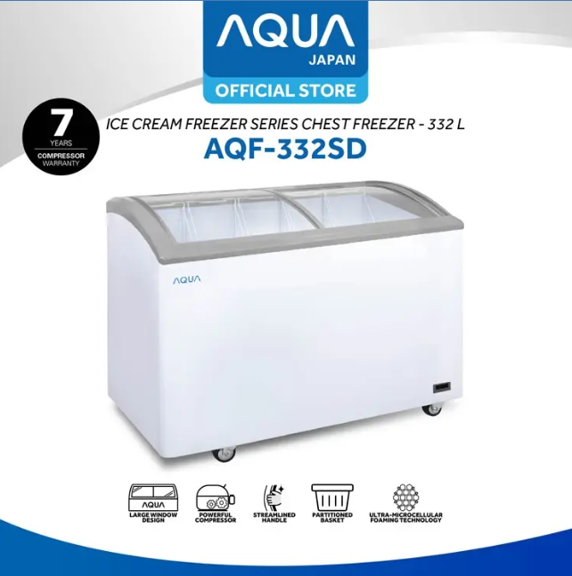 Jual Aqua Japan Chest Freezer Aqf Sd L