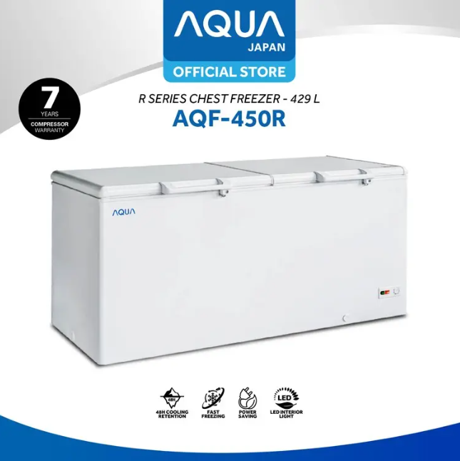 Jual AQUA Japan R Series Chest Freezer 429L AQF-450R | Renos