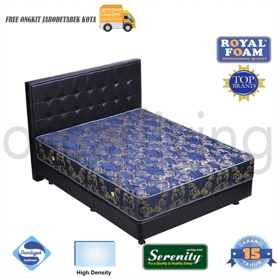 Springbed Elite Serenity Superstar Tebal 26Cm BIRU HB Sydney Hitam