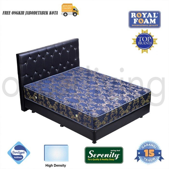 Springbed Elite Serenity Superstar Tebal 26 Cm BIRU HB Amore Hitam