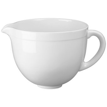 KitchenAid 5 Quart White Chocolate Ceramic Bowl - KSM2CB5LW