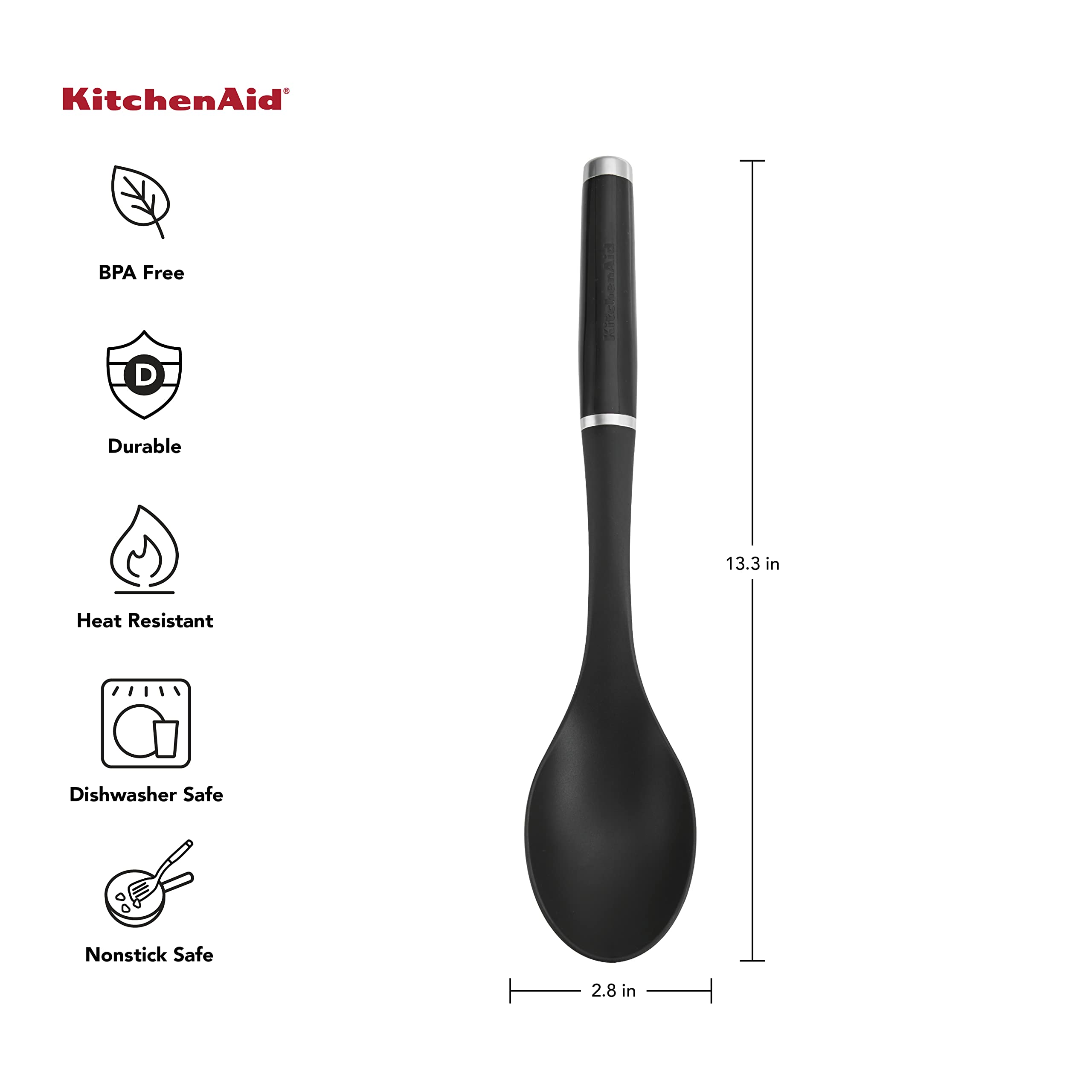 KitchenAid Basting Spoon Nylon Black - KCG003OHOBE
