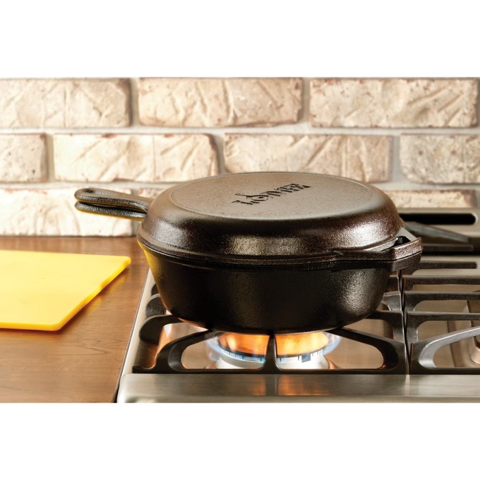Lodge Cast Iron 3.2 Quart Combo Cooker - LCC3
