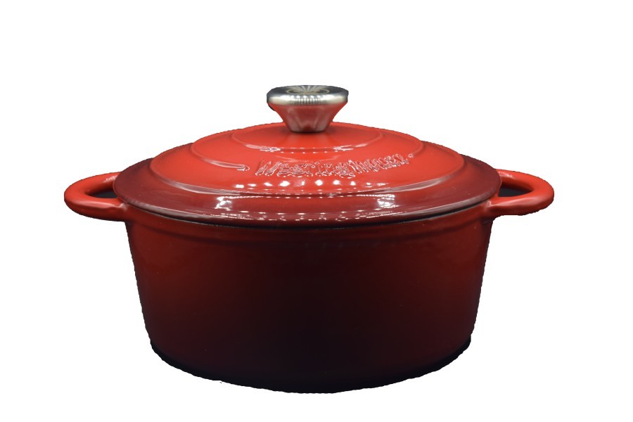 Westinghouse 5,3 L Cast Iron Round Enamel Casserole Red - WCCI00014ERD