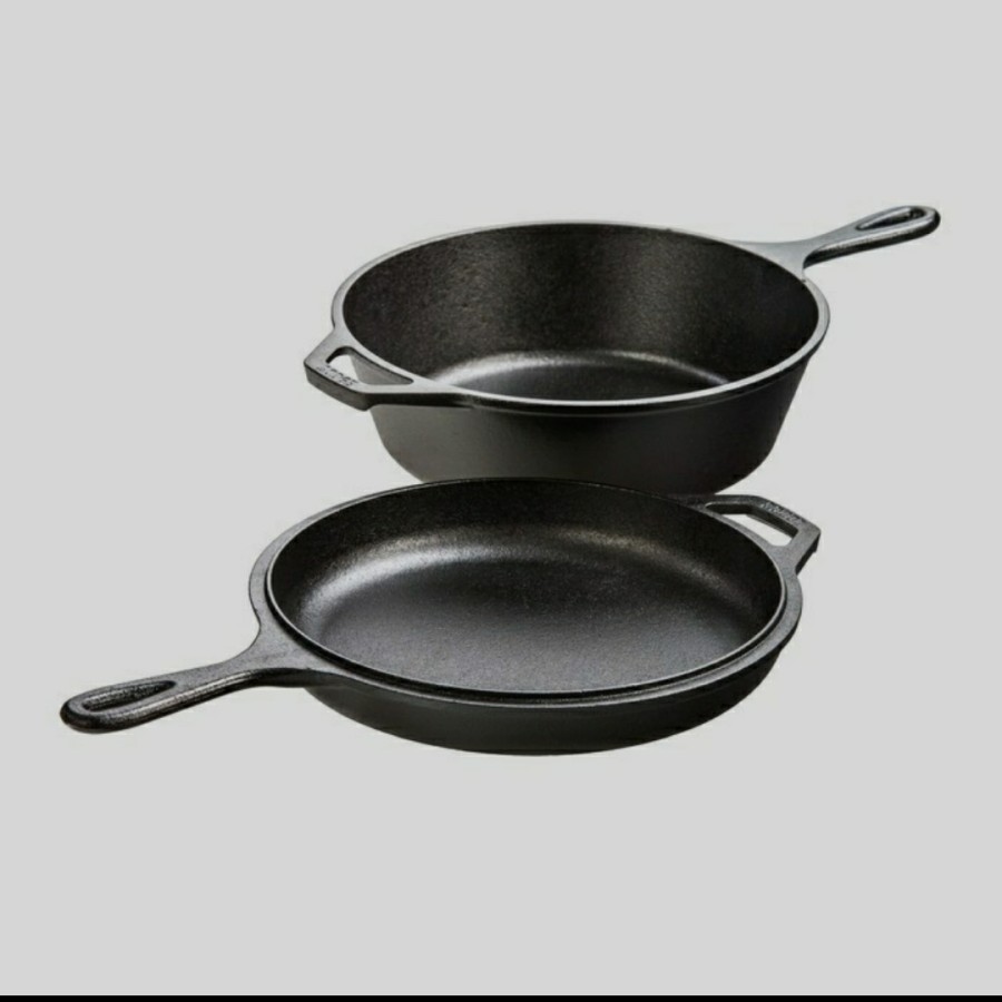 Lodge Cast Iron 3.2 Quart Combo Cooker with Silicone Hot Handle