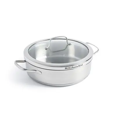 KitchenAid Stainless Steel Skillet 26 cm / 3.6 L - CC001886-001