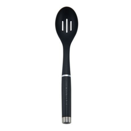 KitchenAid Slotted Spoon Nylon Black - KCG004OHOBE