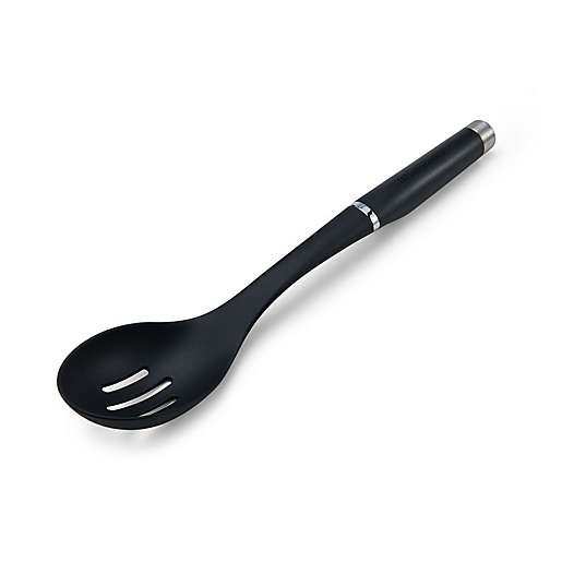 KitchenAid Slotted Spoon Nylon Black - KCG004OHOBE