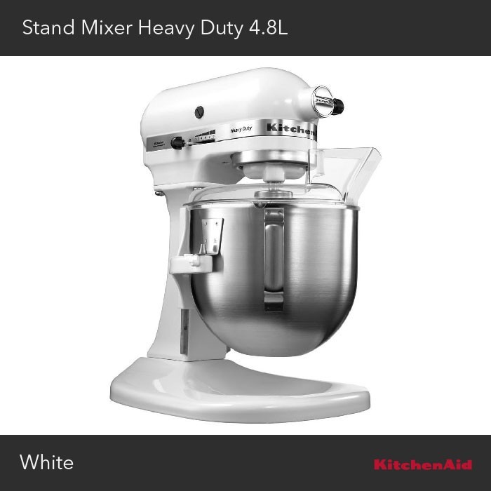 KitchenAid Stand Mixer Heavy Duty 4,8L White - 5KPM50EWH