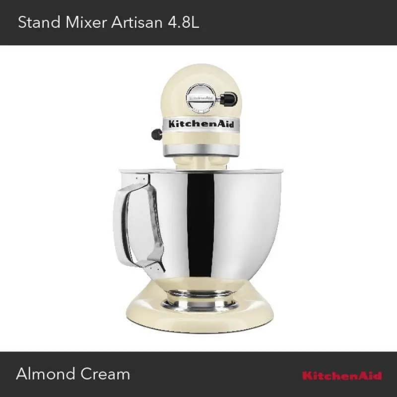 KitchenAid Mixer Artisan 4.8L Almond Cream - 5KSM150PSEAC