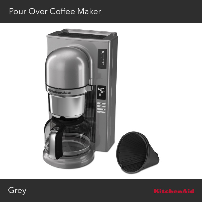 KitchenAid Pour Over Coffee Maker Abu abu - 5KCM0802ECU