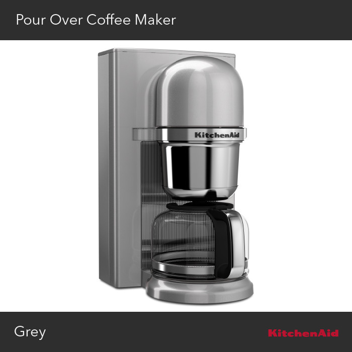KitchenAid Pour Over Coffee Maker Abu abu - 5KCM0802ECU