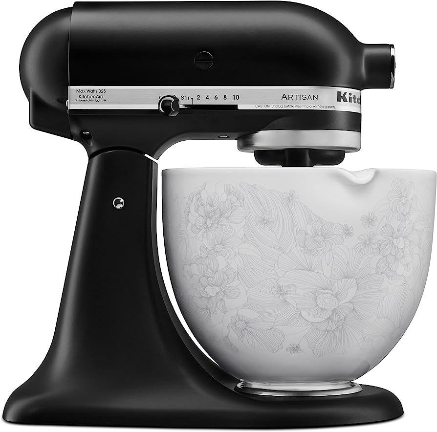 KitchenAid 5 Quart Whispering Floral Ceramic Bowl - KSM2CB5PWF