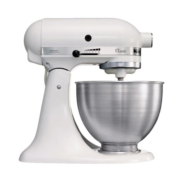KitchenAid Classic Stand Mixer 4.3 L - Putih 5K45SSEWH