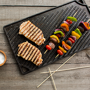 Lodge Cast Iron Double Play Reversible Grill/Griddle - LDP3