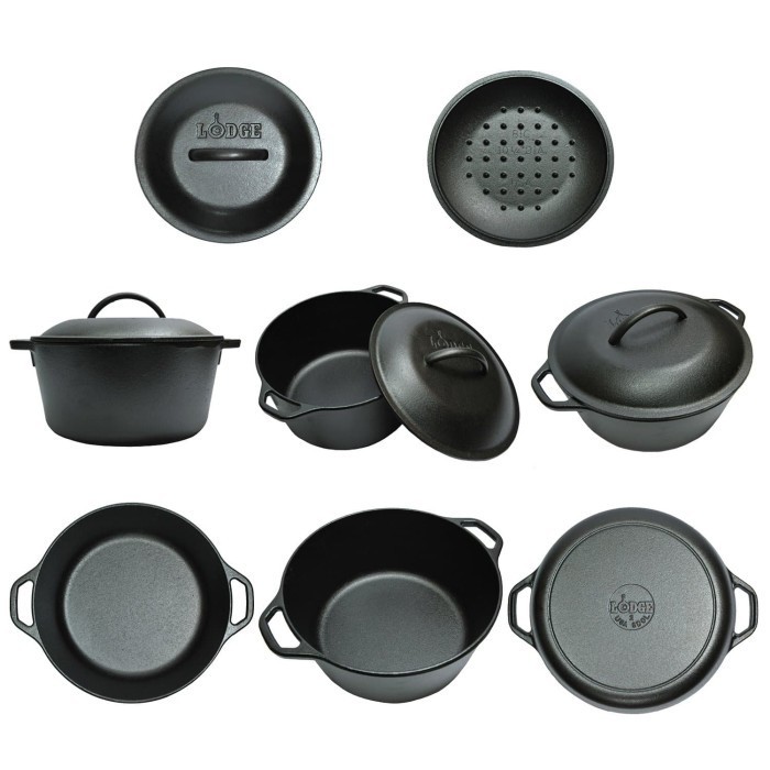 Lodge Cast Iron 5 Quart Dutch Oven - L8DOL3