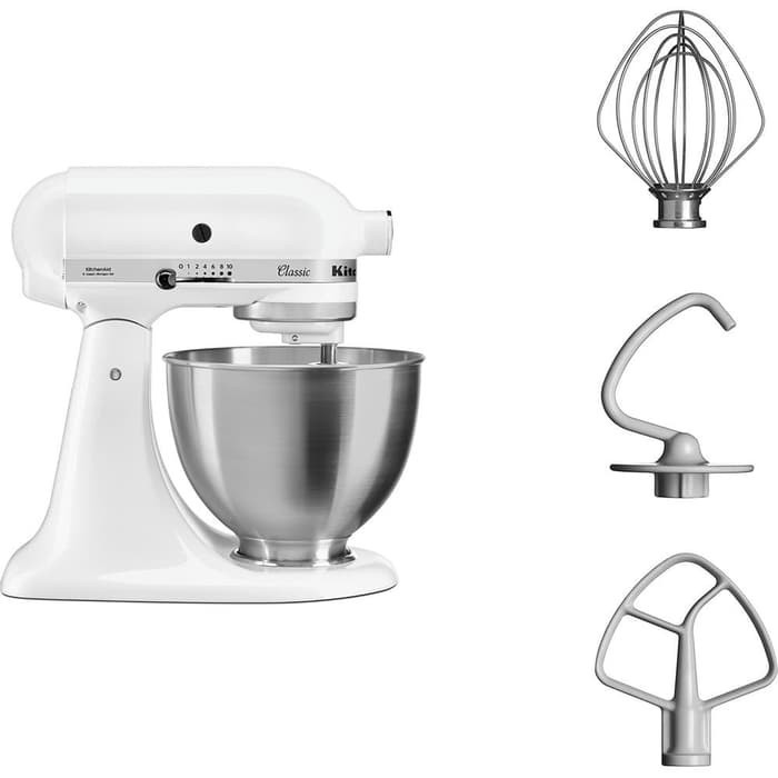 KitchenAid Classic Stand Mixer 4.3 L - Putih 5K45SSEWH