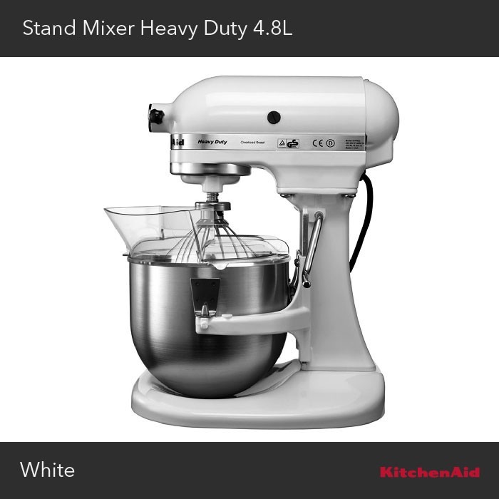 KitchenAid Stand Mixer Heavy Duty 4,8L White - 5KPM50EWH
