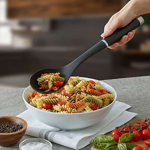 KitchenAid Slotted Spoon Nylon Black - KCG004OHOBE