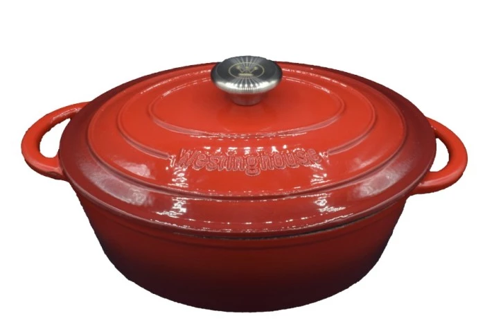 Westinghouse 3,5 L Cast Iron Round Enamel Casserole Red - WCCI00013ERD